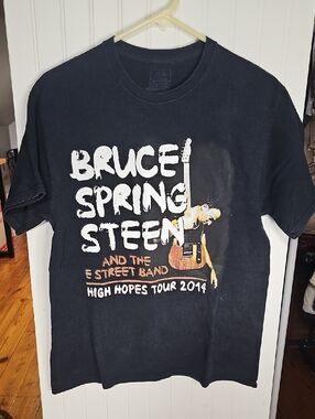 Fruit of the Loom Black Bruce Springsteen High Hopes Tour 2014 Tee